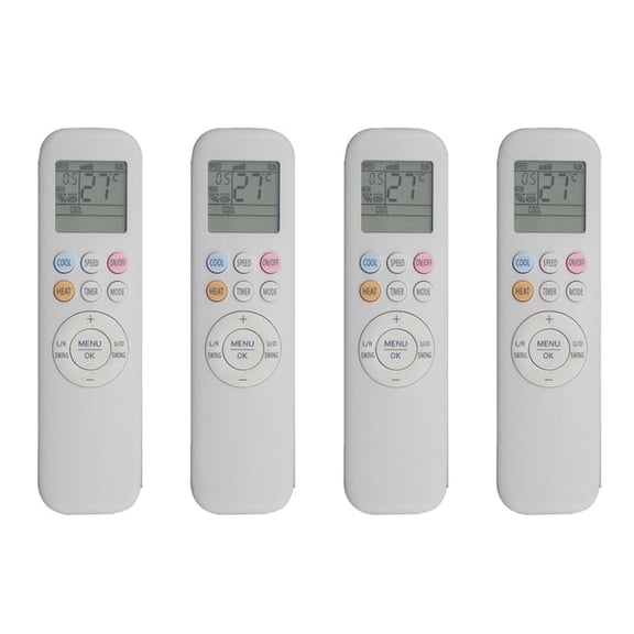 4X New YKR-T/011E Remote Control Replacement for AUX Air Conditioner Remote Control ,White