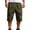 Army Green, variant on Men's Cargo Shorts Capris Pants Stretch Drawstring Pant Summer Flat Front Loose Fit Trousers with Pockets Black L