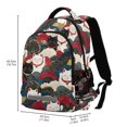 thumbnail image 2 of FORMRS Unisex Backpack Elementary School Travel Bookbag with Reflective Stripes, White Lucky Cat, 2 of 7