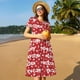 thumbnail image 4 of Disketp Popcorn2 para Vestido de Manga Corta para Mujeres, Vestidos de Verano para Mujeres, Casual y Holgado para la Playa, 4 of 6