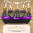 thumbnail image 4 of Lifepro HexaPlate Lite Vibration Plate Exercise Machine – Full Body Vibrating Plate for Weight Loss, Lymphatic Drainage & Recovery – Compact Home Workout with Magnetic Acupoints & Remote - Purple, 4 of 11