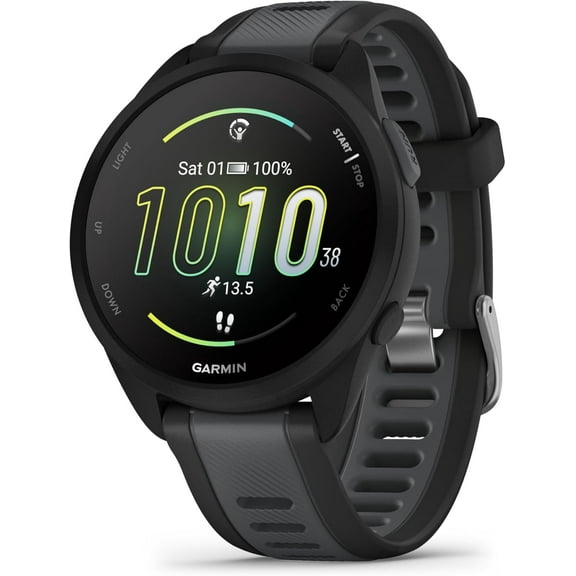 Restored Garmin Forerunner 165 Music Smartwatch, AMOLED, Training & Recovery, Black (Refurbished)