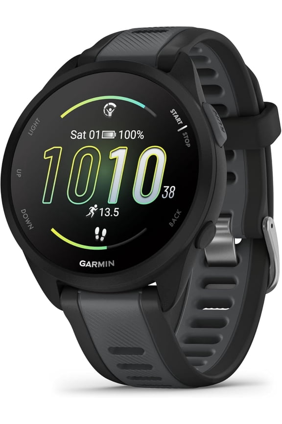 Restored Garmin Forerunner 165 Music Smartwatch, AMOLED, Training & Recovery, Black (Refurbished)