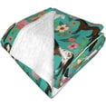 thumbnail image 3 of Horses Florals Throw Blanket Warm Ultra-Soft Micro Fleece Blanket for Bed Couch Living Room, 3 of 6