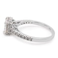 thumbnail image 3 of 1 4/5 ct.t.w 8.5MM Round Cut Lab Created Moissanite Diamond Halo Solitaire Promise Engagement Ring In 14K White Gold Over Sterling Silver (G-H Color, VVS1 Clarity, 1.80 Cttw)-9.5, 3 of 7