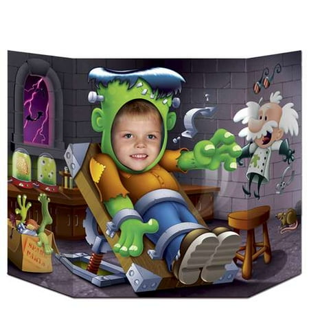 3' x 25" Frankenstein Photo Cutout Prop Scene Setter Interactive Decoration