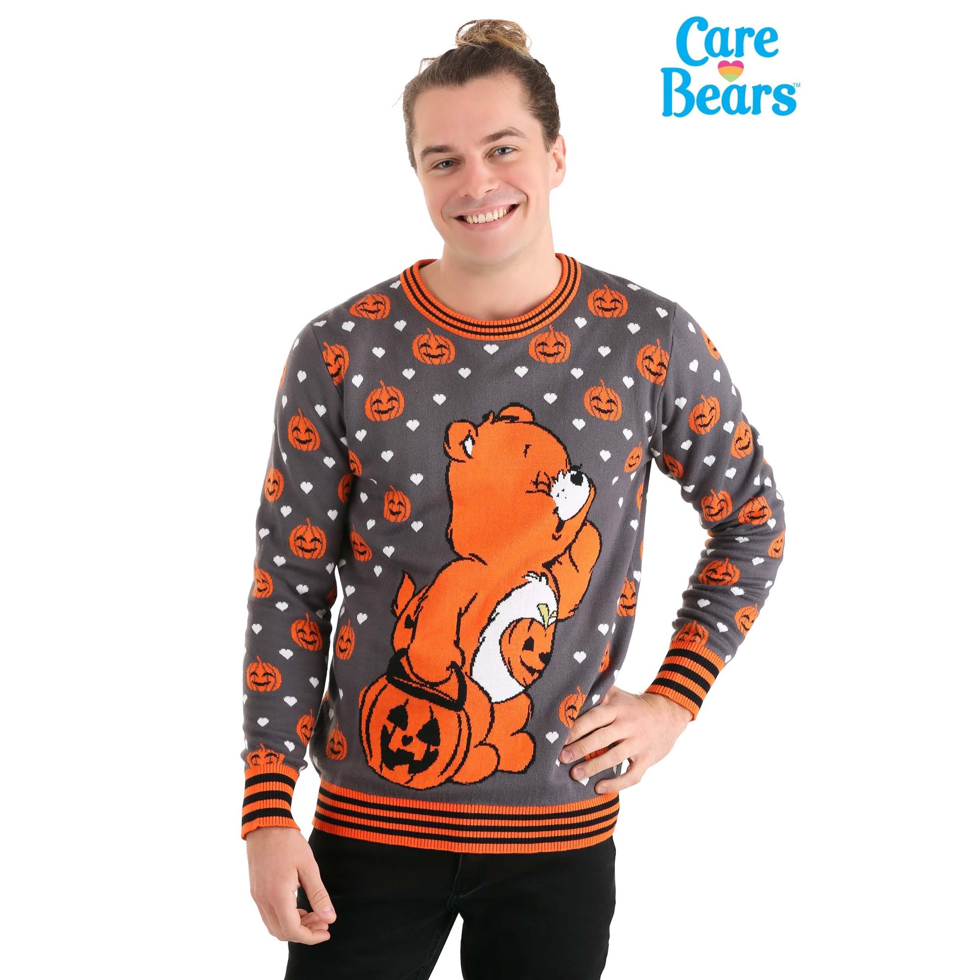 Adult Care Bears Trick-or-Sweet Bear Halloween Sweater - Walmart.com
