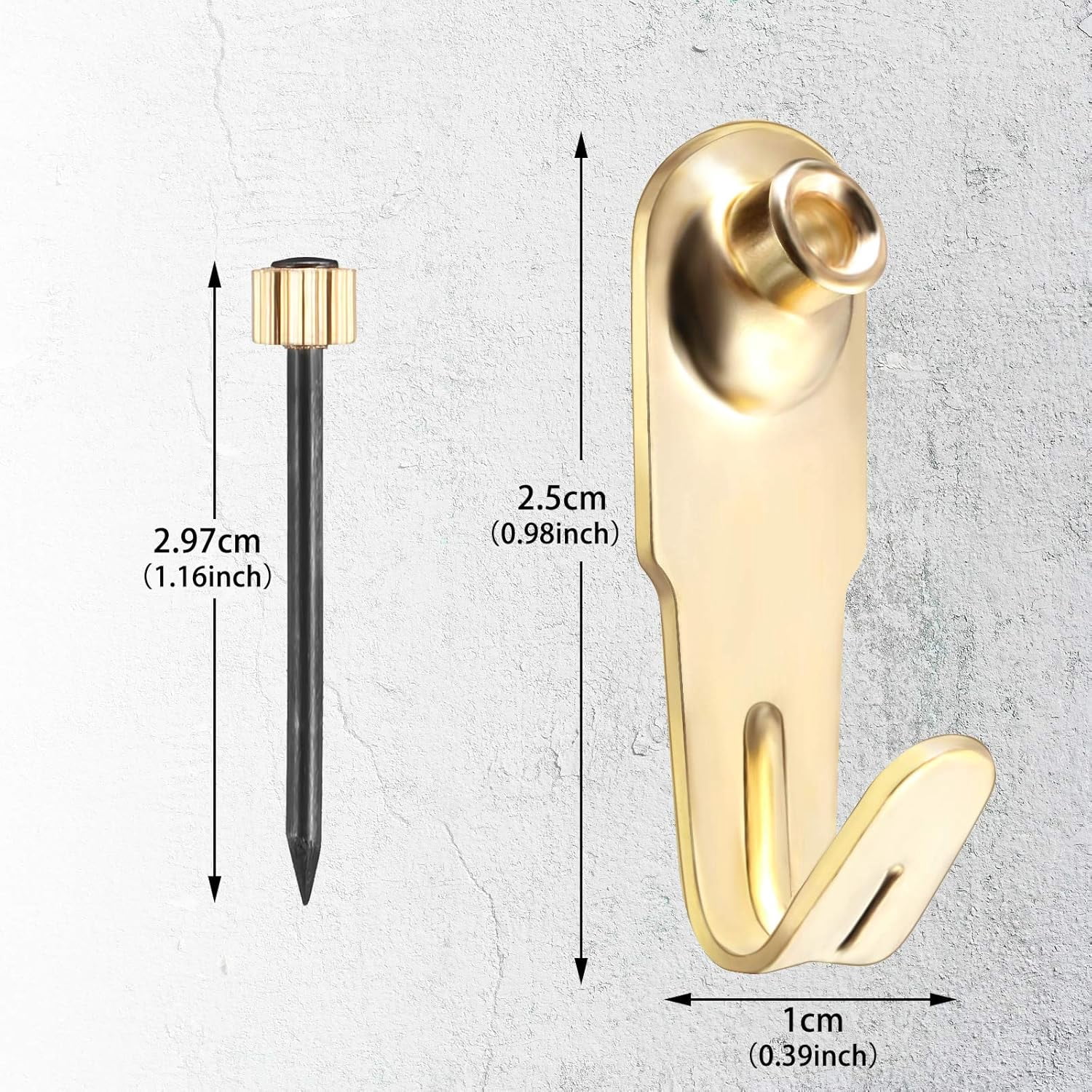 Plaster Picture Hangers with Nails Art Hooks Professional Canvas Hanging Kit for Drywall Plaster Wooden Wall