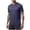 Dark Blue, variant on Xaqiouau Men's Performance Running T-Shirt - Moisture Wicking & Reflective Short Sleeve Crew Neck Top Dark Blue XXXXL