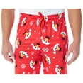 thumbnail image 2 of Sesame Street Men's Santa Elmo Christmas Holiday Lounge Pajama Pants, 2 of 7