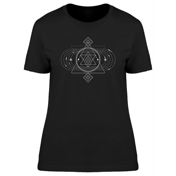 Sacred Figures Geomety Logo Tee Women's -Image by Shutterstock