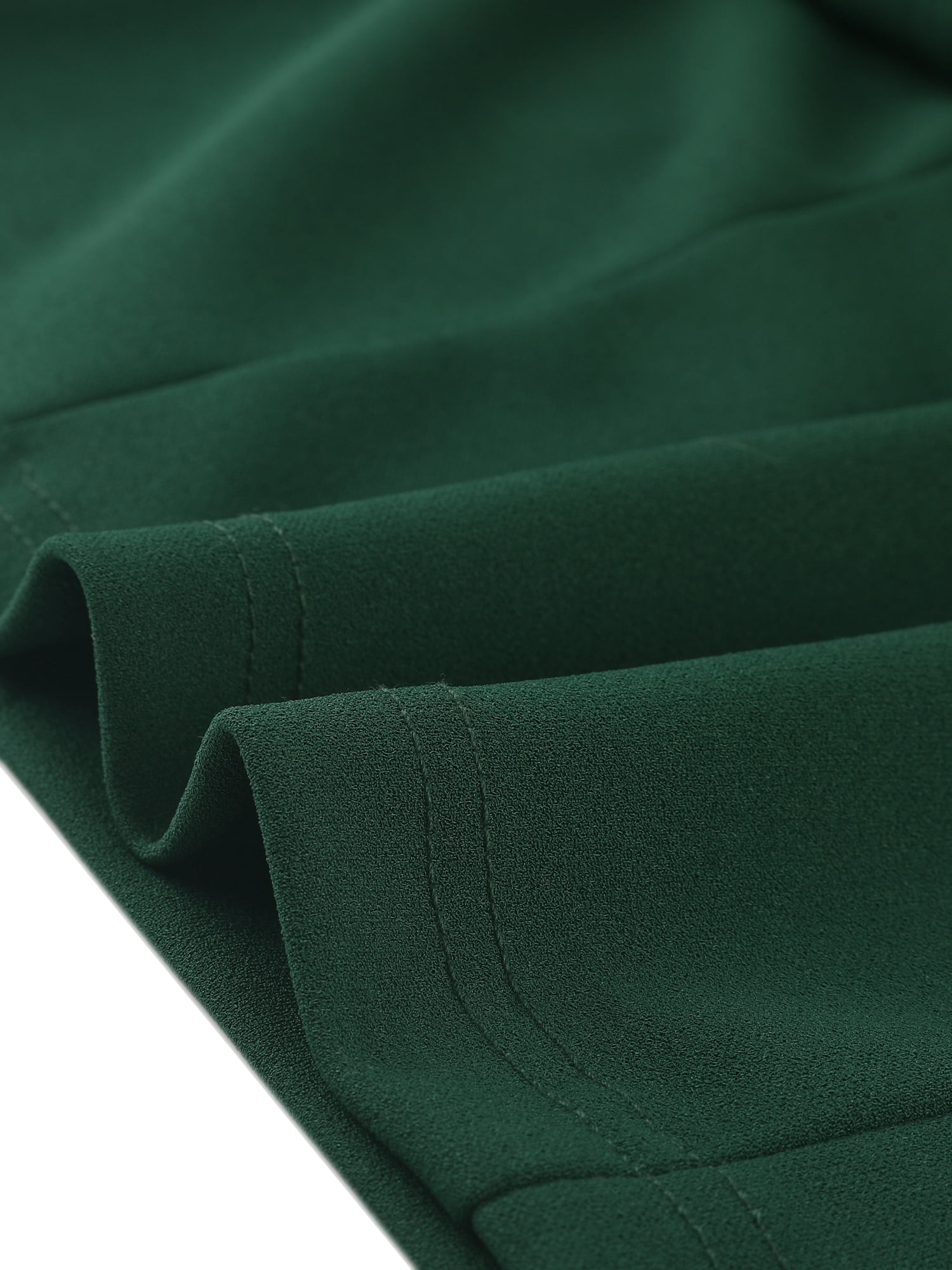 DARING DIVA Pencil Sleeveless Wrap V Neck Belted Office Dresses S Dark Green