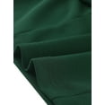 thumbnail image 5 of DARING DIVA Pencil Sleeveless Wrap V Neck Belted Office Dresses S Dark Green, 5 of 6