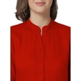thumbnail image 5 of eloria Women Summer A-Line Button Down Casual Short Midi Dress Color: Red|Size: XXL, 5 of 7
