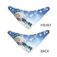 thumbnail image 3 of Naloa Christmas Snowman In The Snow Dog Bandana Large and Small-Dog Scarf Bib Handkerchief Accessories for Dogs and Cats(S-L)-Medium, 3 of 5