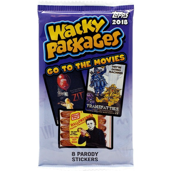 Wacky Packages Topps Go to the Movies Trading Card Sticker Pack (8 Stickers)