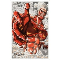 Attack on Titan: Season 2 - Armored Titan Wall Poster, 22.375" x 34", Framed