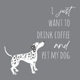 thumbnail image 3 of McCully, Jennifer 20x20 Black Modern Framed Museum Art Print Titled - Drink Coffee Pet Dog 1, 3 of 5