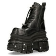 thumbnail image 5 of New Rock MILI083CCT-C4 Metallic Black Leather Military Boots 44, 5 of 6