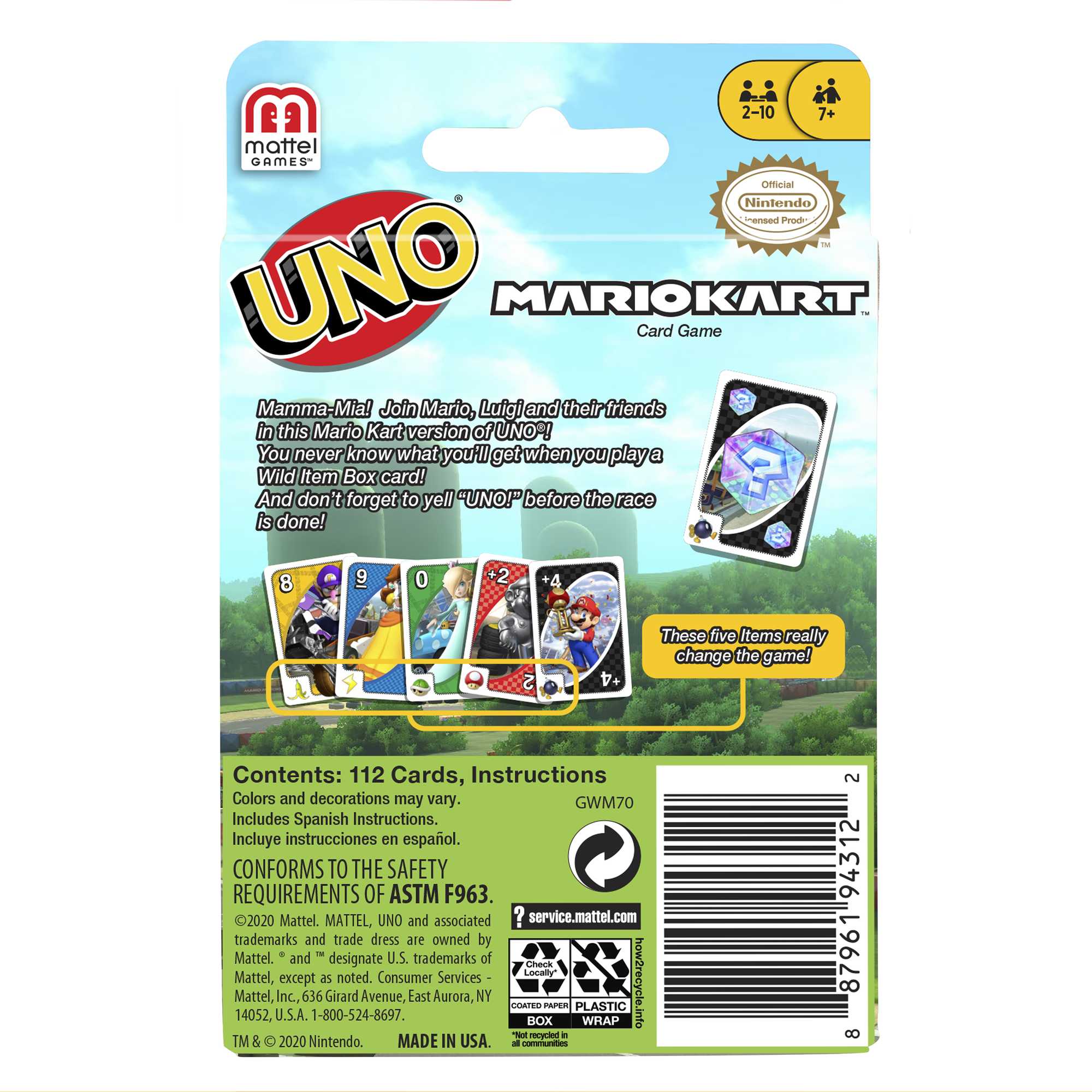 UNO Mario Kart Card Game photo 5