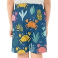 thumbnail image 3 of Crabs Pattern Athletic Shorts Breathable with Comfort Fit Drawstring Casual Sweatshorts Medium, 3 of 9