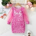 thumbnail image 2 of Gorgeous Pink Sequin Kids Dress Party and gathering outfit, 2 of 8