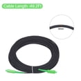 thumbnail image 2 of 1Pcs 65.6Ft Single Mode Simplex OS2 Fiber Optic Cable LSZH SC/APC-SC/APC Armored Jumper Optical Black with Adapter, 2 of 5