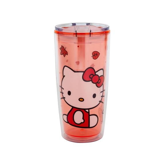 Sanrio Hello Kitty Pumpkin Spice Travel Tumbler w/ Slide Close Lid | 20 Ounces