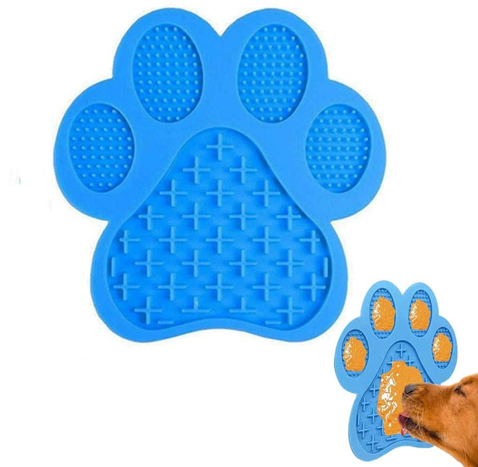 Boredom and Anxiety Reducer for Dog Bath Super Strong Suction on Wall Dog Peanut Butter Lick Pad Lick Mat for Dog BPA Free and Non-Toxic Large Dog Slow Feeder