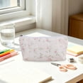 thumbnail image 4 of Hyknon Aesthetic Pencil Case for Women, Cute Floral Zipper Pencil Pouch with Lace, Large Capacity Pen Bag, Stationery Organizer for Office Classroom Storage Supplies, 4 of 6