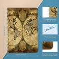 thumbnail image 2 of Spiral Notebook,College Ruled Journal,8.26" x 5.71" 50 Sheets/100 Pages,3 Pack - Vintage-Style Map of The World, 2 of 7