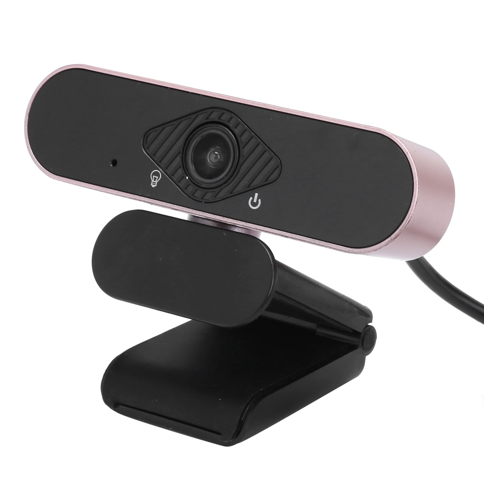 Webcam High Definition 1080P USB Camera for Teaching Conference Live StreamingRose Gold