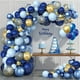 thumbnail image 2 of Kit de arco de globos azul marino - Kit de guirnalda de globos azul marino y dorado de 133 piezas con globo de confeti dorado, 2 of 5