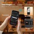 thumbnail image 4 of Matladin 22.4" H Electric Fireplace Stove Space Heater with Remote, Timer, 7 Realistic Flame Colors & 4 Brightness, Overheat & Tip-Over Protection, 4 of 7