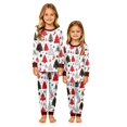 thumbnail image 5 of Family Christmas Pajamas Matching Sets Festive Sleepwear Classic Print Long Sleeve Tops Pants Soft PJs for Cozy Holiday Nights, 5 of 6