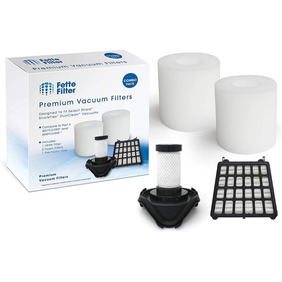 shiyou-Vacuum Filter Kit Compatible with Shark FLEX DuoClean Corded Ultra-Light For Model #'s HV390, HV391, HV392 Part # 461FFJV390 & 464FFJV390 1 HEPA Filter + 2 Foam Filter+ 1 Pre-Motor Filter