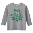 thumbnail image 4 of MuXiKeJi Clothes St Patrick's Day T-Shirt Toddler Boy Clover Shamrock Shirt Cotton Long Sleeve Raglan Kid Irish Saint Tee Top, 4 of 4