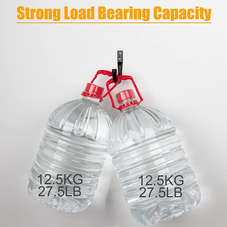 12 Pack Heavy Duty Garage Hooks - 40 Lb Capacity, Steel Wall Hooks For Tools, Ladders, Cables (Orange)