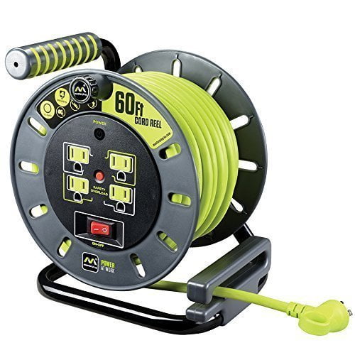 Masterplug 60ft Extension Cord Reel - Walmart.com