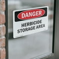 thumbnail image 4 of Herbicide Storage Area OSHA Danger Vinyl Decal Label 14 Inch x 10 Inch - 10 Pack, 4 of 6