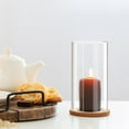 thumbnail image 2 of CTIRCHIU Hurricane Glass Candle Protection Candleholder Minimalist 1 Pair, 2 of 10