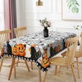 thumbnail image 5 of Tchckioa Halloween Rectangle Tablecloth,52x70 Inch Spider Web Waterproof Table Cloths Decor for Kitchen, 5 of 6