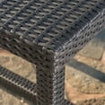 thumbnail image 5 of FFZ SANTA ROSA Dining Table with Rattan Weave and Iron Frame, 59 x 33.75 x 28 inch, Grey, 5 of 12