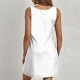 thumbnail image 5 of HAJWOH White Graduation Dress for Women Elegant White Grad Dresses Trendy Mini Dresses Casual Wedding Guest Dresses Cotton Dresses Chiffon Dresses White XL, 5 of 5
