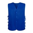 thumbnail image 3 of TopTie Two Pockets Volunteer Vest Supermarket Cobbler Apron Vest-Blue-XL, 3 of 7