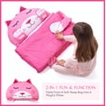 thumbnail image 3 of Saco de dormir para niños Joiedomi, 152 x 69 cm, felpa, felpa, con forma de gato, 3 of 7