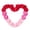 D【13.8"】, variant on AZXY 13.77" Royal Blue Fabric Rose Heart Wreath - Valentine's Day Hanging Decor for Wedding Engagement Anniversary Party, Front Door Home Outdoor