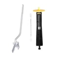 thumbnail image 3 of Kit de válvula de descarga para inodoro, manija de descarga, kit de reparación de tanque de inodoro, fácil instalación, repuesto profesional para Amarillo, 3 of 8