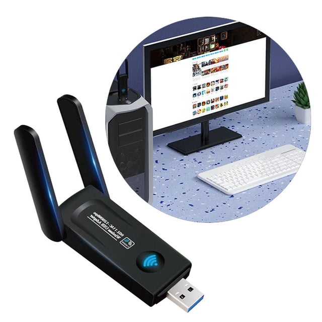 Adaptador Wi-Fi, tarjeta de red Wi-Fi de banda dual de 1200 M Adaptador Wi-Fi de banda dual M Materiales ecológicos