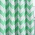 thumbnail image 2 of Efavormart 2 Panels White/Mint Polyester Chevron Design Thermal Insulated Blackout Room Darkening Grommet Top Curtain 52"x108", 2 of 9